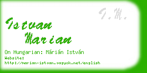 istvan marian business card